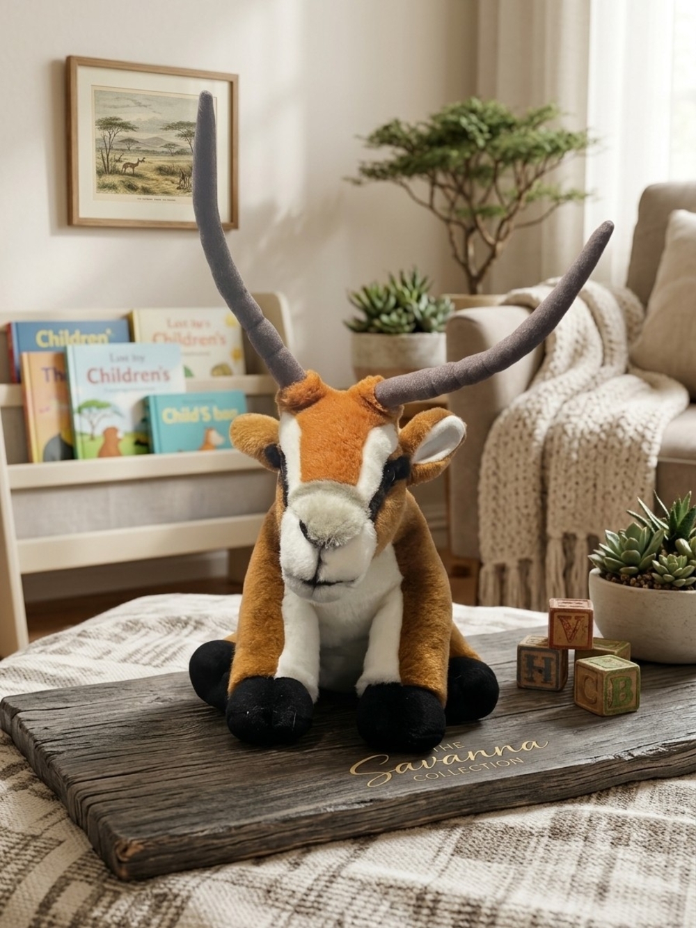Realistic Gazelle Antelope Plush Stuffed Animal